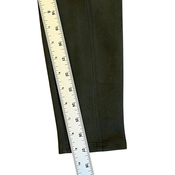 Spanx Women’s Sz S Green Faux Suede Pull On Pants High Rise - Picture 12 of 13